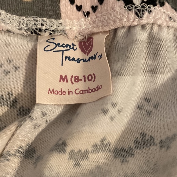 3 for $10🔥🔥🔥Secret Treasures” sleep pants size girls medium (8-10) - Picture 5 of 6